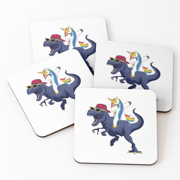Item preview, Dabbing Unicorn Riding T rex Dinosaur Kids Girls Boys Gift T-Shirt designed and sold by bestdesigns2020.