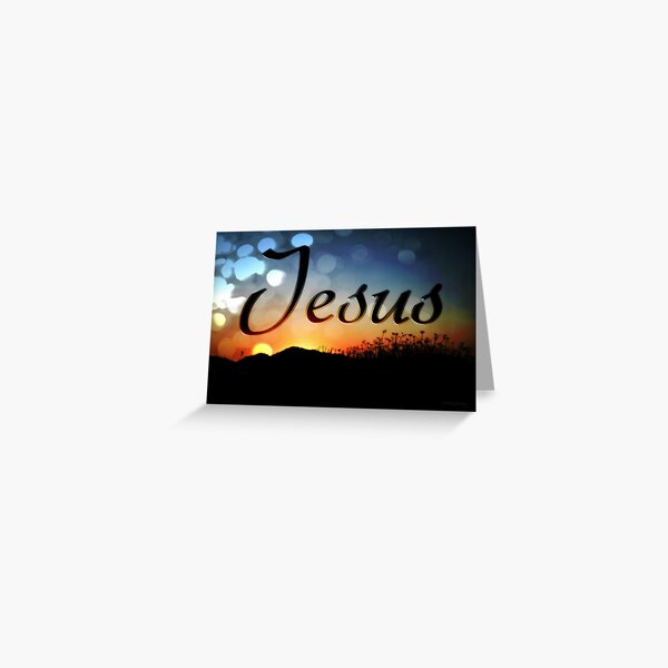 The holy name of Jesus... Greeting Card