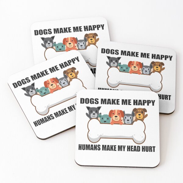 Item preview,  Dogs Make Me Happy Humans Make My Head Hurt TShirt-Dog Lover T-Shirt  designed and sold by bestdesigns2020.
