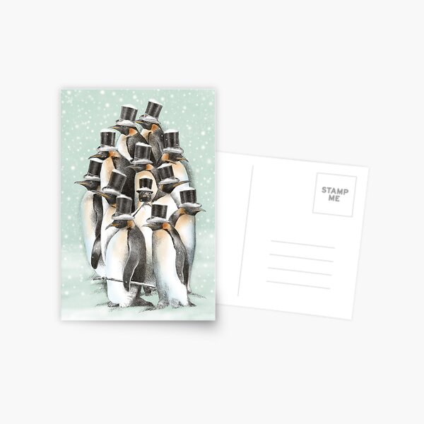 A Gathering in the Snow Postcard