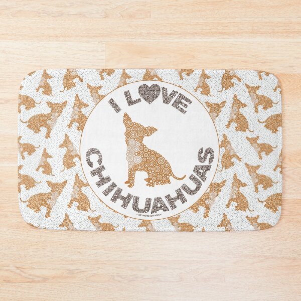 Item preview, I LOVE CHIHUAHUAS Circle Design designed and sold by Pierre Bernard Jr.