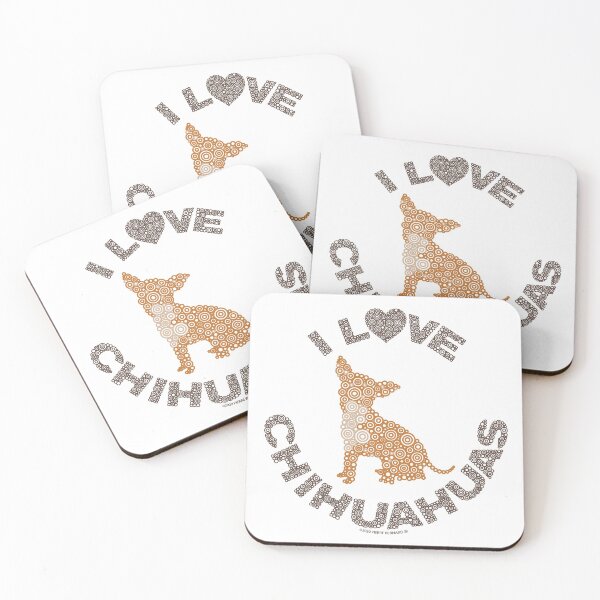 Item preview, I LOVE CHIHUAHUAS Circle Design designed and sold by Pierre Bernard Jr.