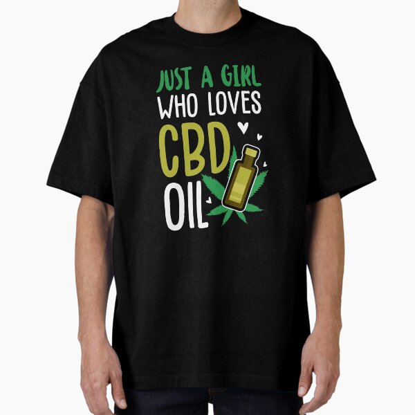 Aperçu de l'œuvre Conception de cadeau d'amant d'huile de CBD Juste une fille qui aime le produit de CBD créée et vendue par Lisbob.