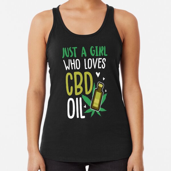 Aperçu de l'œuvre Conception de cadeau d'amant d'huile de CBD Juste une fille qui aime le produit de CBD créée et vendue par Lisbob.