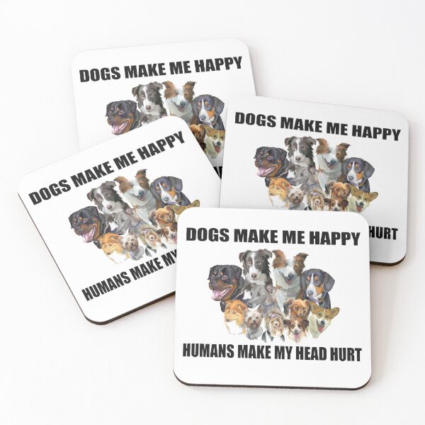 Item preview, Dogs Make Me Happy Humans Make My Head Hurt TShirt-Dog Lover T-Shirt T-Shirt designed and sold by bestdesigns2020.