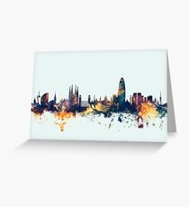 Barcelona Spain Skyline Greeting Card