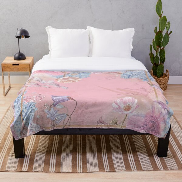 Item preview, Floral Garden in Soft Pink designed and sold by cation-studio.