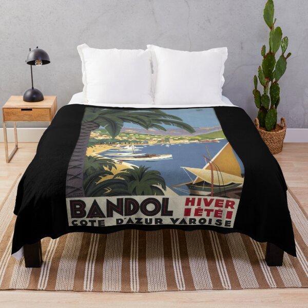 Item preview, Bandol retro poster designed and sold by CorasPosters.