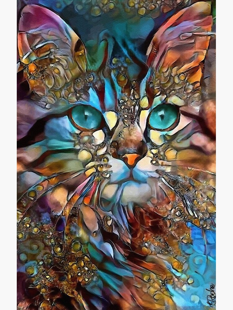 Andyna, cat, chat, cat, lea roche paintings by salomitata