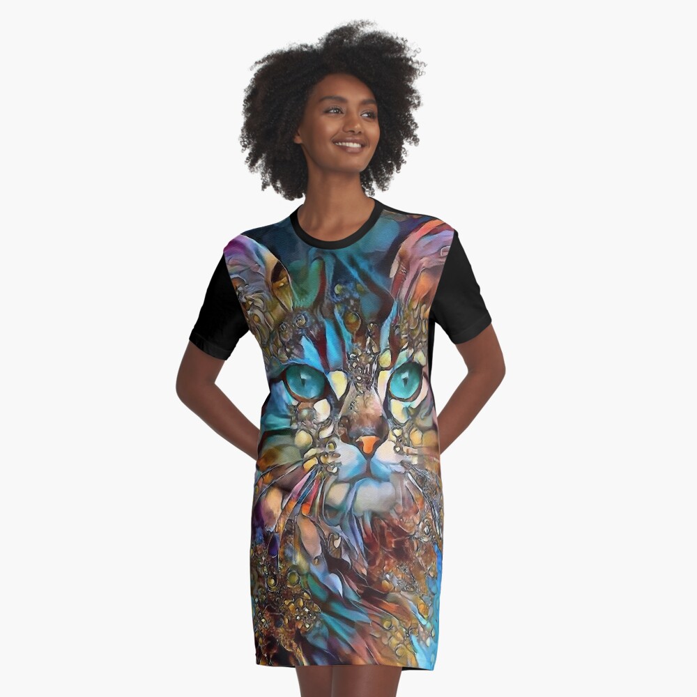 Item preview, Graphic T-Shirt Dress designed and sold by salomitata.