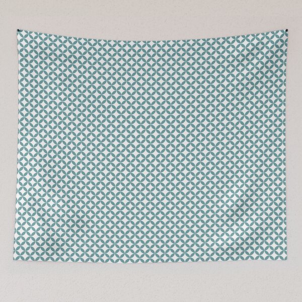 Item preview, Geometric Circles_Dusty Turquoise designed and sold by NolkDesign.