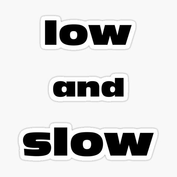 Item preview, LOW and SLOW BBQ Text  designed and sold by JasKei-Designs.