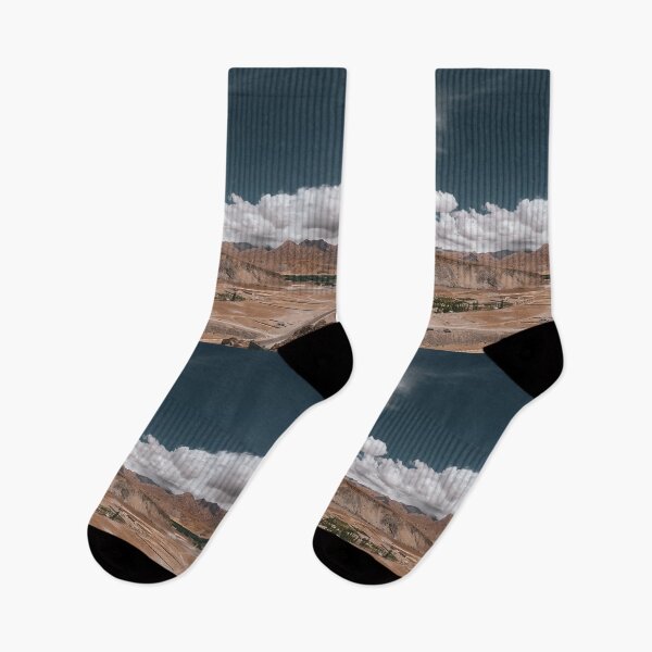 Item preview, Landscapes of ladakh with green trees and rocky mountains designed and sold by Vikas Sawant.