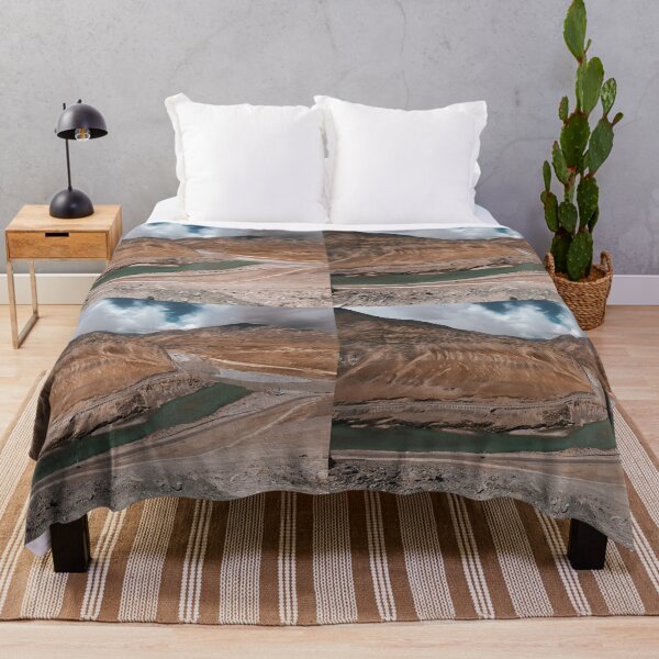Item preview, Landscapes of ladakh with green trees, river and rocky mountains designed and sold by Vikas Sawant.