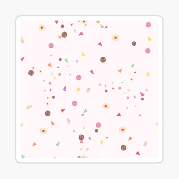 Kiwi Lollies and Biscuits - Pink Sticker