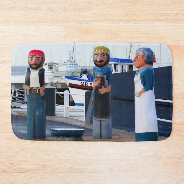 Item preview, Scallop fishermen and woman bollards, Geelong, Victoria, Australia designed and sold by FranWest.