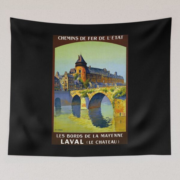 Item preview, Laval retro poster designed and sold by CorasPosters.