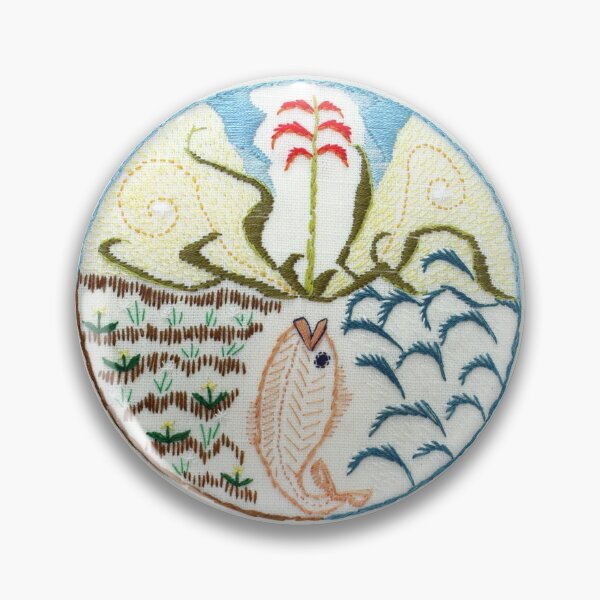Item preview, Fish (intuitive embroidery) designed and sold by SoxyFleming.