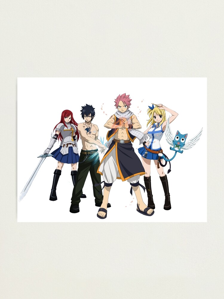 Team Natsu Fairy Tail Photographic Print By Kabanaba Redbubble