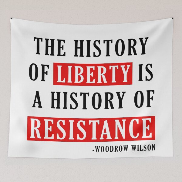 Item preview, Liberty and Resistance Quote designed and sold by ArtOfRebellion.