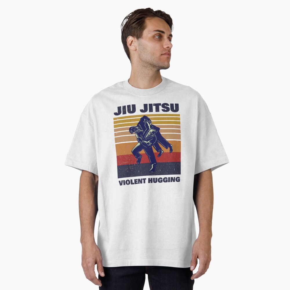Brazilian Jiu Jitsu (BJJ) Violent Hugging, Funny Retro Vintage