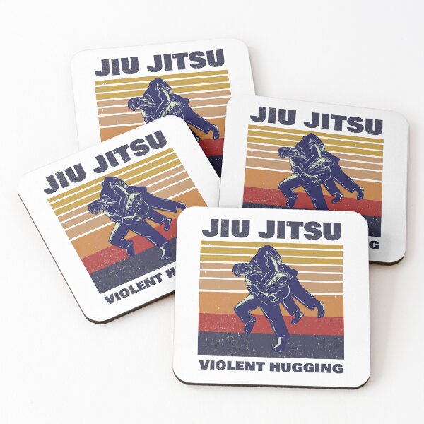 Item preview, Brazilian Jiu Jitsu (BJJ) Violent Hugging, Funny Retro Vintage Design designed and sold by Johnny Brabo BJJ Apparel.