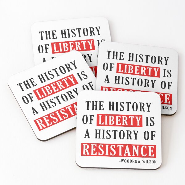 Item preview, Liberty and Resistance Quote designed and sold by ArtOfRebellion.