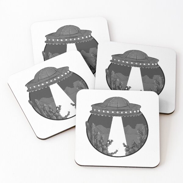Item preview, USA Midwest desert with UFO  designed and sold by paigecassidy.