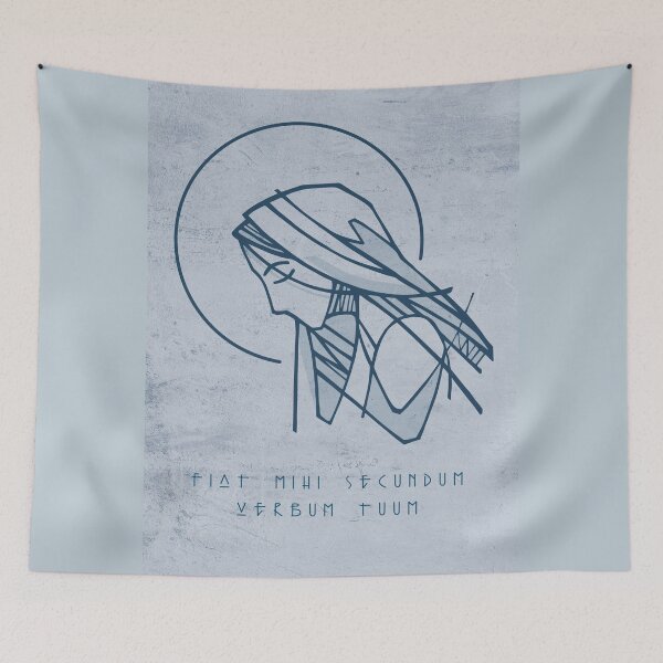 Item preview, Virgin Mary portrait illustration designed and sold by Iknu art.