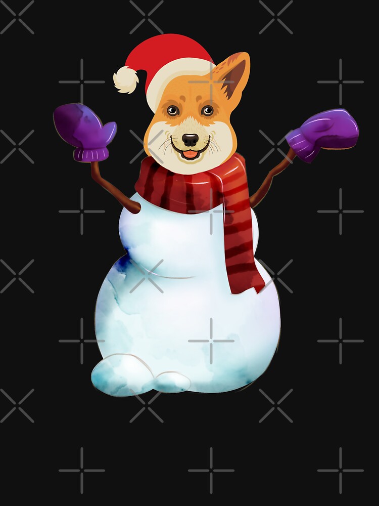 Corgi Snowman by Corgiworld