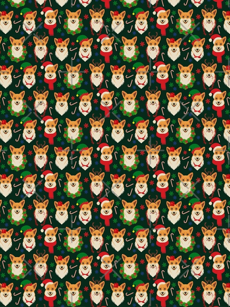 Merry Corgmess - dark green by Corgiworld