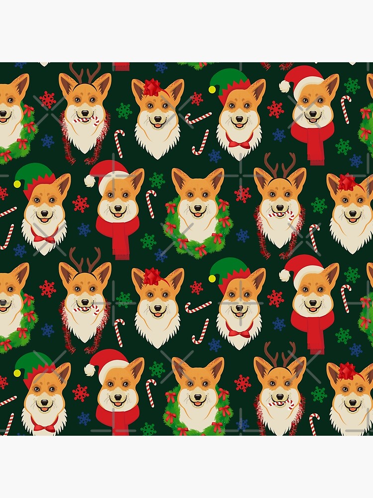 Merry Corgmess - dark green by Corgiworld