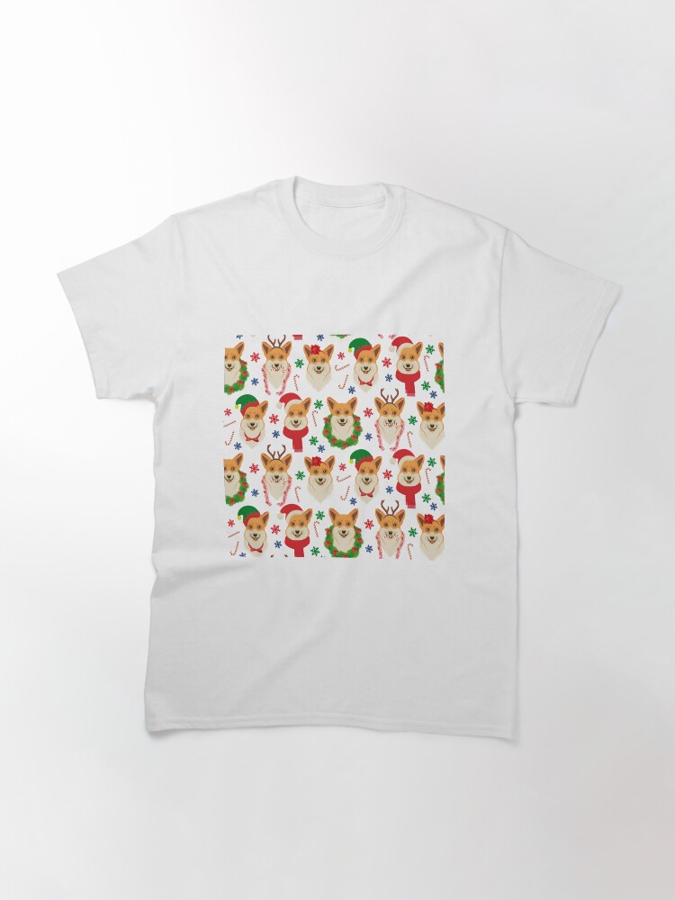 Alternate view of Merry Corgmess - dark green Classic T-Shirt