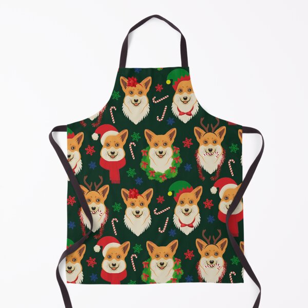 Item preview, Merry Corgmess - dark green designed and sold by Corgiworld.