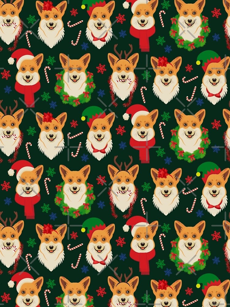 Merry Corgmess - dark green by Corgiworld