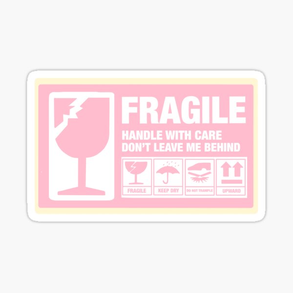 Item preview, Pink FRAGILE Sign designed and sold by meeowtine.