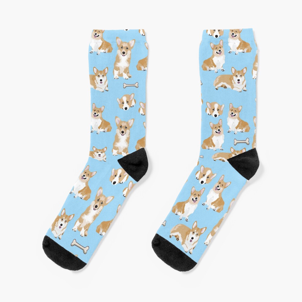 Happy Corgi Socks