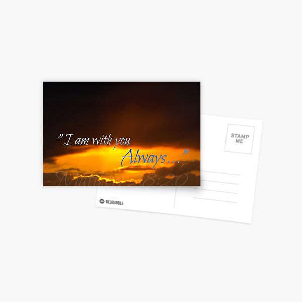 "I Am with you Always" Postcard