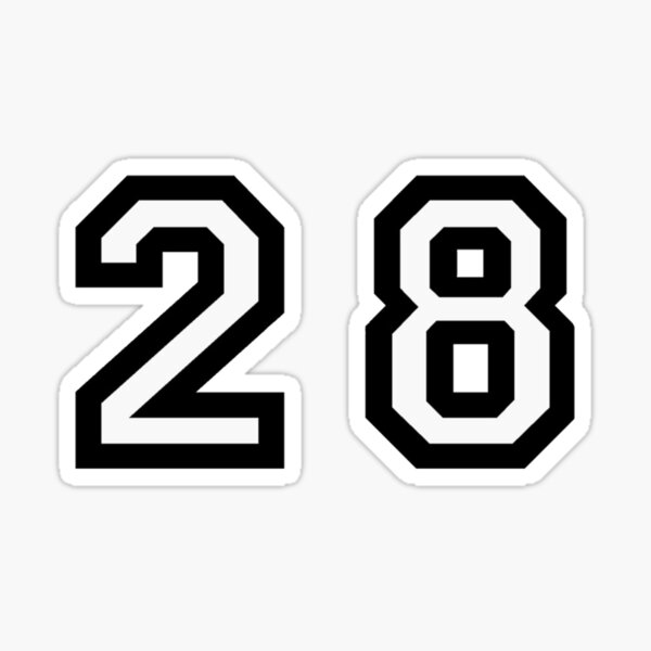 Louis Tomlinson 28 Jersey  Sticker for Sale by chasecarolyne