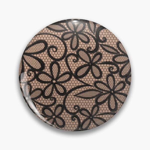 Item preview, Black lace on tan background designed and sold by pixiebrush.