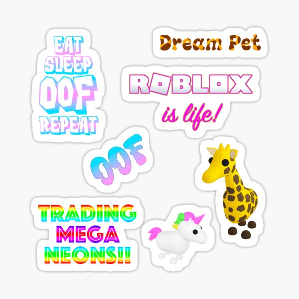 Noob Gamer Stickers Redbubble - roblox adopt me challenges synonym