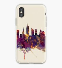 Vinilo o funda para iPhone Skyline de la ciudad de Nueva York