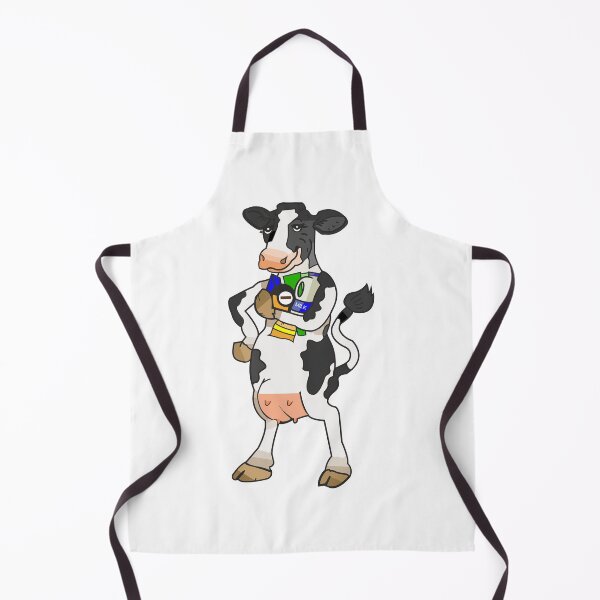 Item preview, Cow with dairy products in hand designed and sold by saketsinghal1.