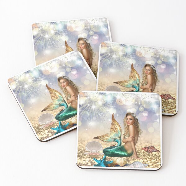 Item preview,  mermaid and Pearl designed and sold by TopDesignArt.