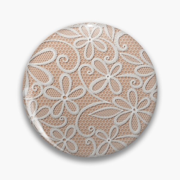 Item preview, Ivory lace on a tan background designed and sold by pixiebrush.