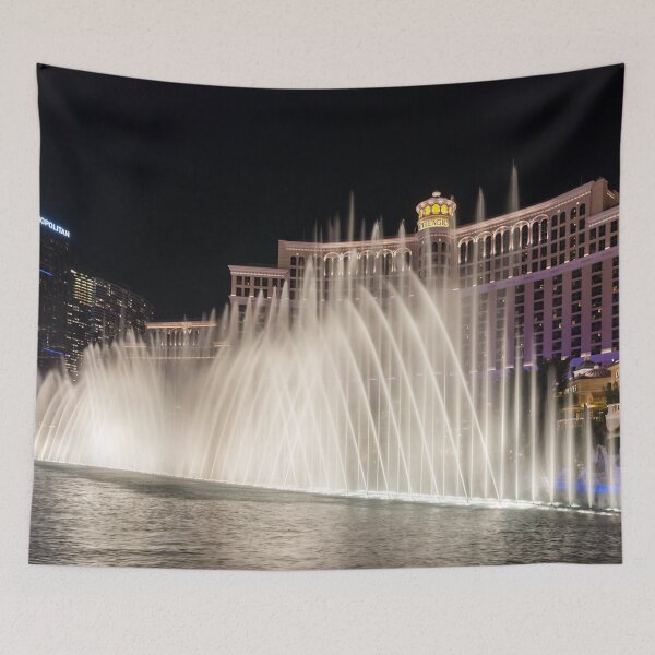 Item preview, Splendiferous Las Vegas Fountains - Bellagio Behind a Curtain of Water designed and sold by Georgia Mizuleva.