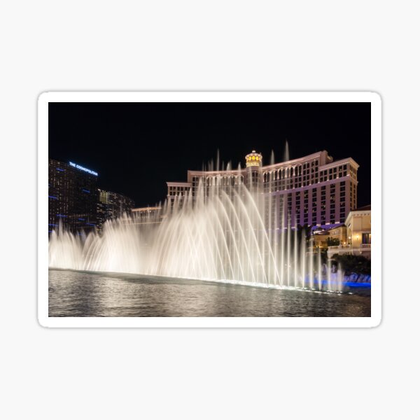 Artikel-Vorschau von Herrliche Las Vegas Brunnen - Bellagio hinter einem Wasservorhang, designt und verkauft von Georgia Mizuleva.