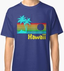 Vintage 80s Hawaii (Distressed Design) Classic T-Shirt