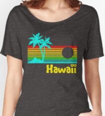 Vintage 80s Hawaii (Distressed Design) Women's Relaxed Fit T-Shirt