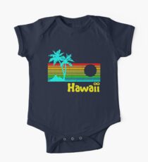 Vintage 80er Jahre Hawaii (Distressed Design) Baby Body Kurzarm